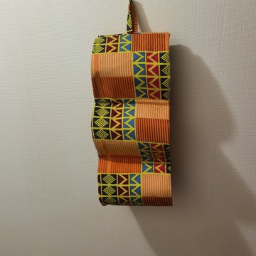 Porte papiers Toilette en Tissu pagne Wax Cameroun