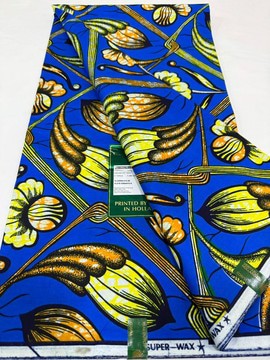 Original VLISCO Super Wax fabric/ Dutch Wax/ Hollandais Wax