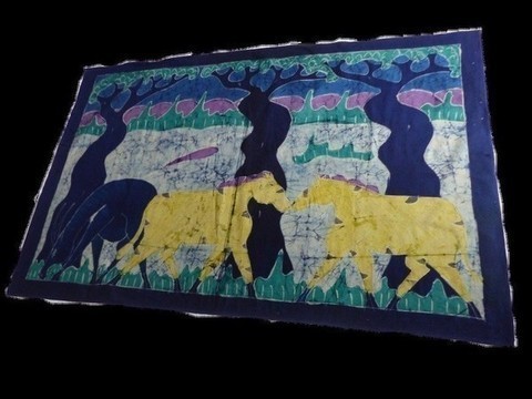 tableau batik seine du village018