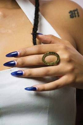 ✨ Bague « Axis » – Laiton et bronze ✨