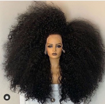 Gagaa high afro kinky wig, human hair wig