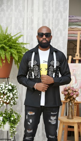 Veste-chemise ethnique phosphorescente