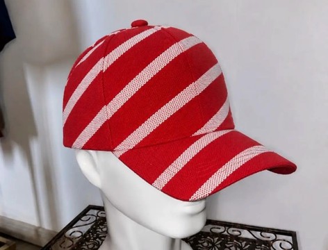 Traditional men Aso oke face cap.