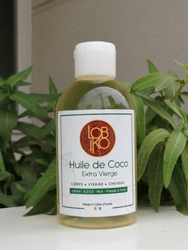 250ml Raw virgin coconut oil, 100% natural unrefined