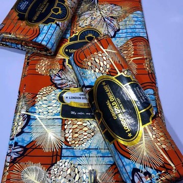 London Gold Osikani/  Embellished Super wax/ 6 yards