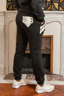 New White Bogolan jogging bottoms