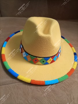 Fedora hats, beaded african hats, women hats