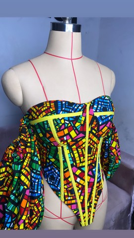 Ankara corset tops