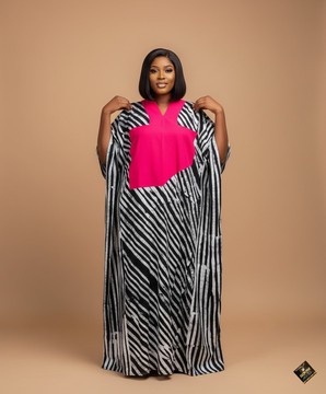 Grand boubou maxi Adire