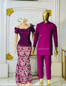 Vêtements de couple imprimés africains, robe de mariée pour femmes africaines, robe Ankara longueur sol