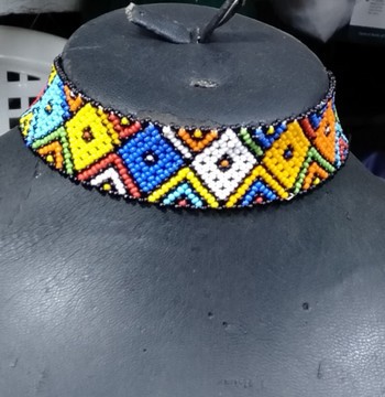 Collier ras de cou, collier africain, collier maasai, collier kenyan