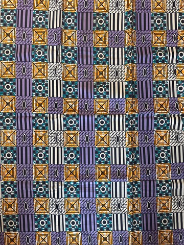 Smooth African wax cotton fabric
