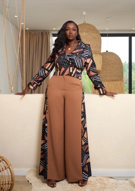 FIMBU BOGOLAN BROWN TROUSERS