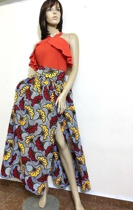 Long wedding flower skirt