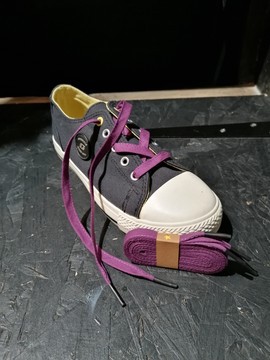 LACES n°HH 80/110/150 cm 31.5/43.3/59 inch Dark purple Sneakers Tennis Trainers Cool Original Style