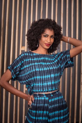 Ayame Two piece set (in soft Mauritanian fabric)