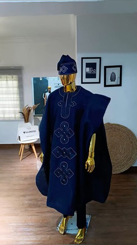 Traditional 4 piece Royal set /African men's  Agbada clothing/wedding suits/Dashiki/men's shirt.
