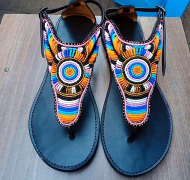 Maasai sandals, summer sandals,beach sandals, beaded sandals, gift for her,african sandals