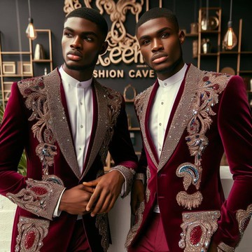 Bespoke men's wedding suit, suit for men, prom suit jacket and trousers