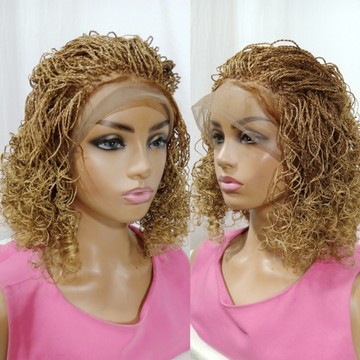 Blonde frontale dentelle micro cheveux torsadés sénégalais, livraison gratuite