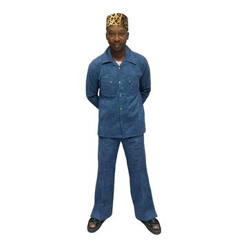 Dark blue matching outfit