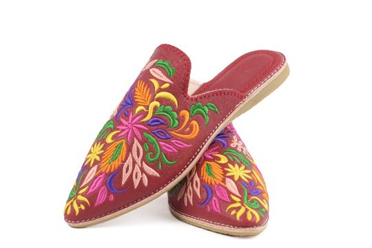 Babouche en cuir original fait main