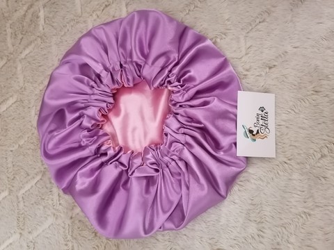 Reversible silk nightcap