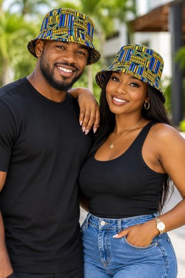 Tribal Kente Bucket Hat | African Streetwear Headwear | Bynelo