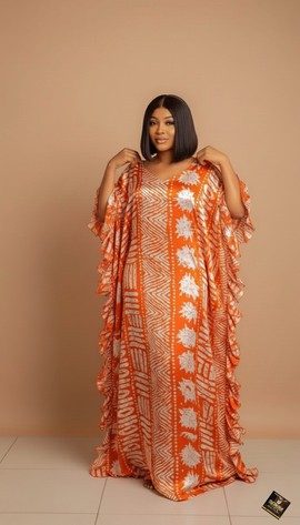 Robe maxi Boubou Nifemi longueur ras du sol