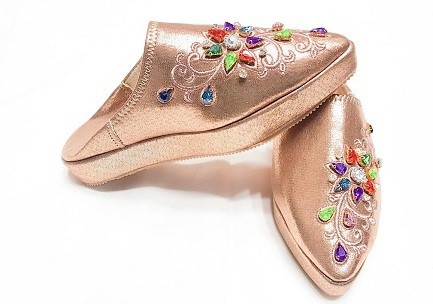 Babouche en cuir véritable authentique
