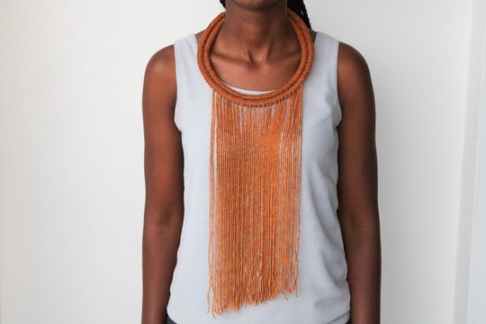 African beaded necklace, Fringe necklace, Maasai necklace,Zulu necklace
