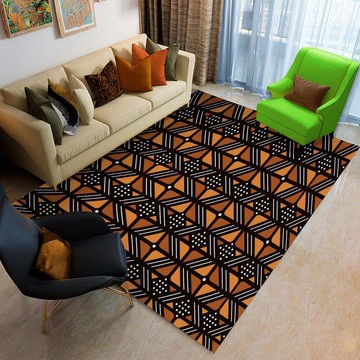 Modern Rug Traditional African Print Carpet (LARGER SIZES AVAILABLE)