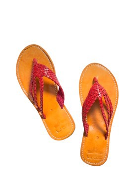 Sandale en cuir véritable haute qualité fait main mode femme