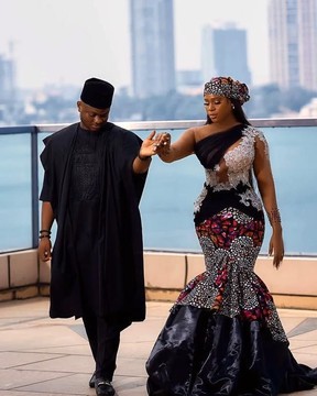 Tenues assorties pour couple en Ankara, mode africaine, tenues assorties pour couples du Nigeria