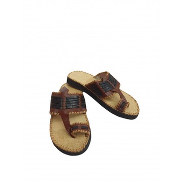 Men's sandal in genuine leather