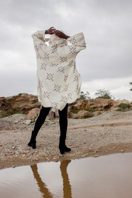 Collateral Damage Hooded Bogolan Cloak (Pre-Order)