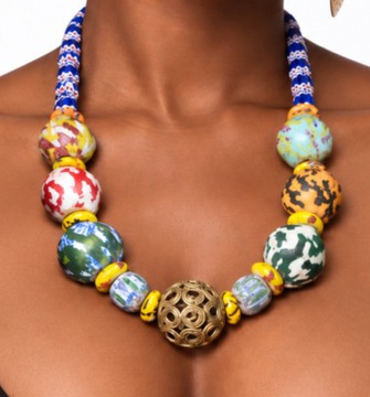 Collier glass and bronze