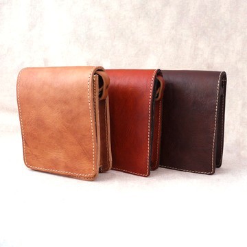 Sets of three small genuine leather shoulder bag