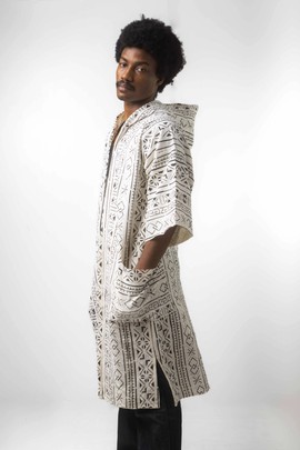 Oxytocin hooded bogolan cloak (Pre-Order)