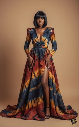 Robe maxi longue jusqu’au sol Moyo Batik
