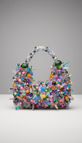 Le sac africain fait main Crescent Kaleidoscope Garden