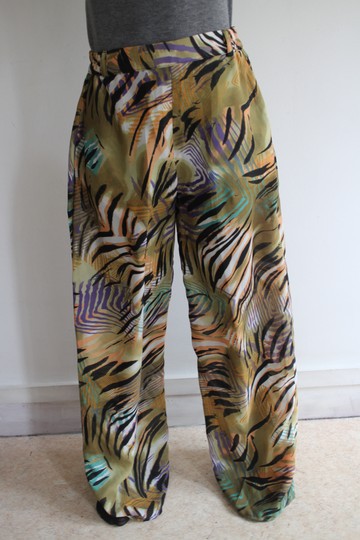 PANTALON LARGE MOUSSELINE IMPRIMEE