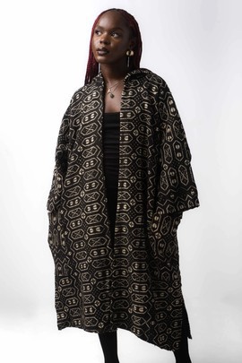 Gameboy hooded bogolan cloak (Pre-Order)