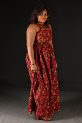 Ojei African Print Dress