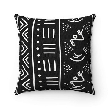 Cultural Unique Bath Mat White and Black Bathroom Rug (LARGER SIZES AVAILABLE)