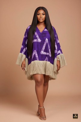Kaftan à franges Shade Swirl