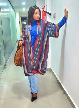 Bella Elegant African Woman Exquisite Kimono