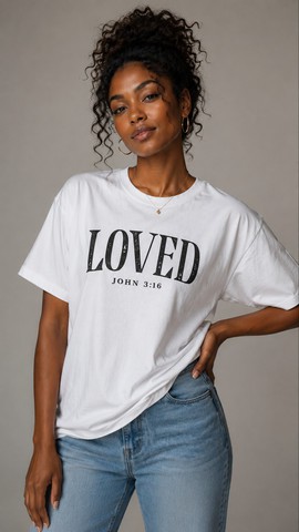 T-shirt - "LOVED John 3:16"