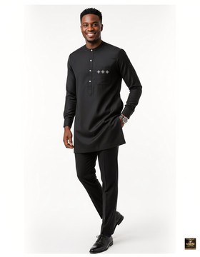 Black senator kaftan two pieces