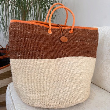 XL 14 inch Sisal handmade basket bag